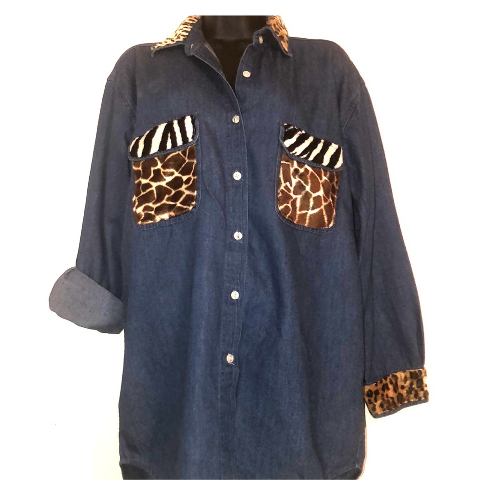 Animal furr on denim is in!